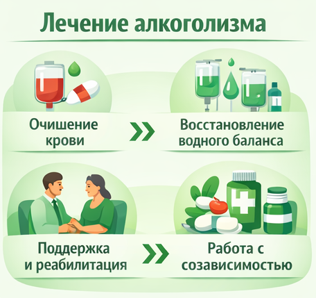 лечение алкоголизма в Кеми этапы